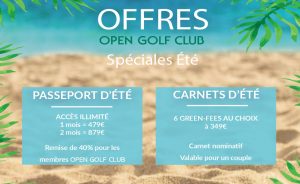 Offres Golf Spéciales Été 2021 - Open Golf Club
