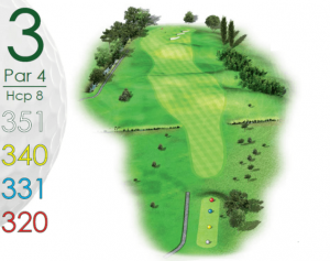 Golf Sainte Baume, parcours 18 trous à Nans Les Pins | Var -Trou-3 détail