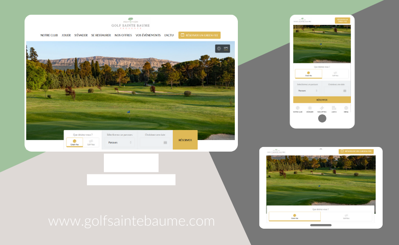 Site Internet Golf Sainte Baume Nans-les-Pins