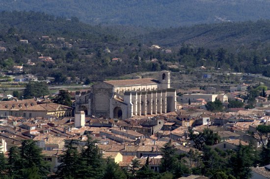 Vue de la ville de la Sainte Baume