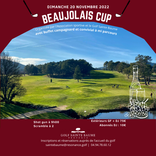 Beaujolais cup - Golf Sainte Baume - 2022