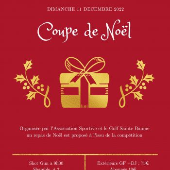 Coupe de Noel - Golf Sainte Baume