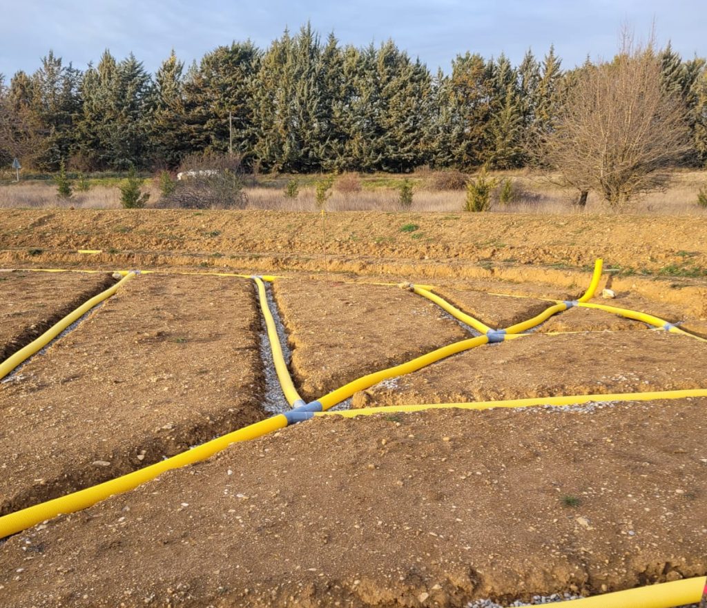 Nouveau green 13 au Golf Sainte Baume - drainage